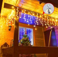 Światła sople świąteczne na zewnątrz Gylefy, 10 m, 400 led