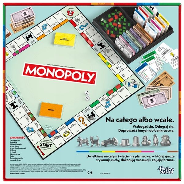 Gra Monopoly Classic Refresh Polska Wersja Hasbro G0009 zdjęcie 8