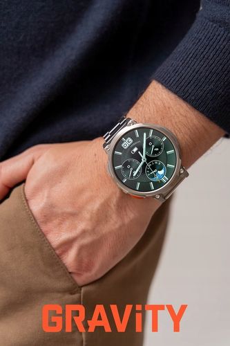 DUŻY zegarek męski SMARTWATCH GRAVITY z ROZMOWAMI DUŻA BATERIA 730mAh 1.85" na Arena.pl