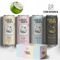 Cocosova Zestaw Degustacyjny nr1 – 4 Smaki Wody Kokosowej | 12 Puszekx320ml