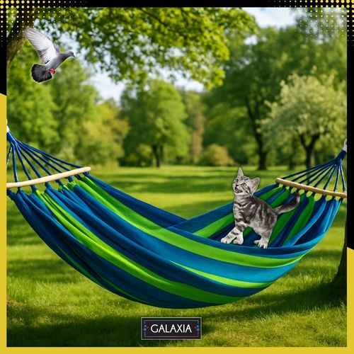 HAMAK OGRODOWY DWUOSOBOWY XXL 260x150 2 Osobowy Turystyczny Z DRĄŻKIEM DUŻY na Arena.pl