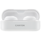 canyon słuchawki dokanałowe tws-1 białe