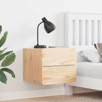 Stolik nocny 2 pcs Brązowy 39 x 34 x 33 cm Lite drewno sosnowe