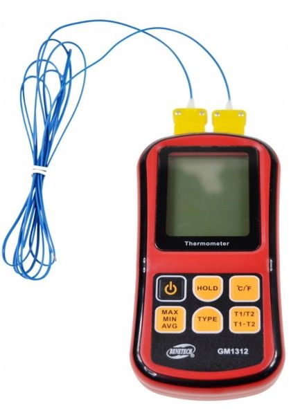 CYFROWY TERMOMETR 2x TERMOPARA TYPU K do 1372 st. KOMPATYBILNA J,K,T,E,N,R zdjęcie 8