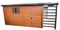 GARAŻ BLASZANY 3m x 5m poziom - dwuspad - Brama - okno - drzwi - wiata BOX114 4x4