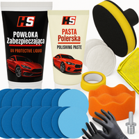 ZESTAW DO POLEROWANIA LAMP REGENERACJI REFLEKTORÓW PASTA POWŁOKA PAPIER PAD