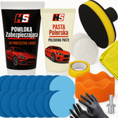 ZESTAW DO POLEROWANIA LAMP REGENERACJI REFLEKTORÓW PASTA POWŁOKA PAPIER PAD