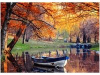 50X70CM UROKLIWY ZAKĄTEK OBRAZ POKOJU DREWNINE