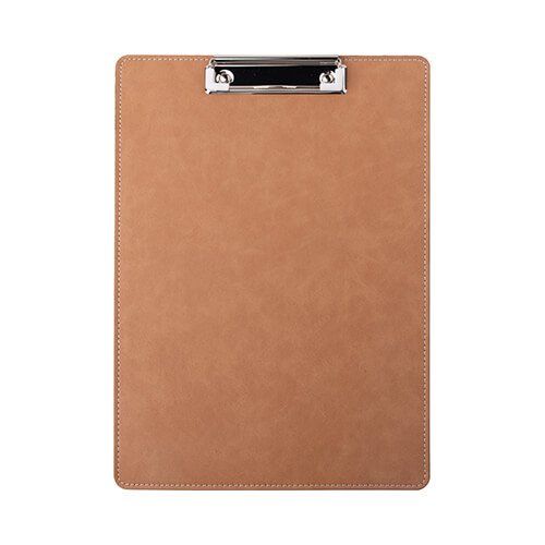 Skórzany clipboard A4 do sublimacji - brązowy zdjęcie 1