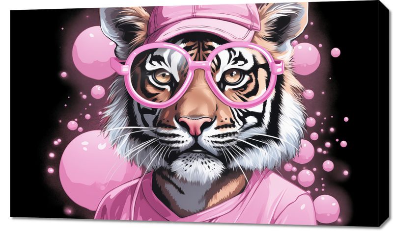 Obraz 100x60cm Ludzki Tygrys zdjęcie 1