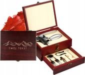 Personalizowany zestaw akcesoriów do wina GRAWER prezent Z TWOIM NAPISEM