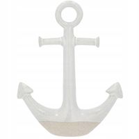 FIGURKA KOTWICA LATARNIA MORSKA MARYNISTYKA CERAMICZNA DEKORACYJNA OZDOBA