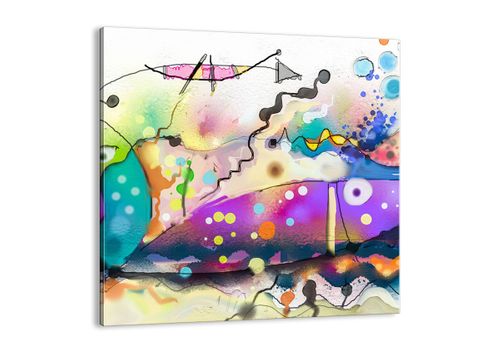 Obraz Na Płótnie - Ryby Pastele  - 50X50 Cm - Ac50X50-4096 na Arena.pl