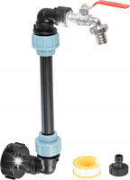 ZESTAW ZAWÓR 3/4" + REDUKCJA PLASTIKOWA 59 MM DO ZBIORNIKA IBC
