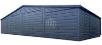 Garaż blaszany 12x6m - 3x brama uchylna - 2x drzwi - 2x okno - rynny  SO146