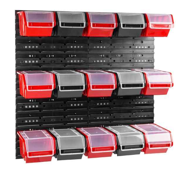 Tablica warsztatowa narzędziowa 80 x 80 cm + 15 kuwet zdjęcie 1