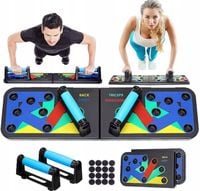 WIELOFUNKCYJNA DESKA DO ĆWICZEŃ UCHWYTY DO POMPEK NA POMPKI PUSH UP