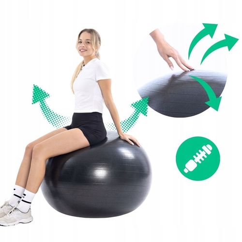 Piłka Gimnastyczna do Ćwiczeń 85 cm Fitness Joga Rehabilitacja DrFit na Arena.pl