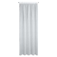 Firana ALEXI 140x280 cm biała deszczyk z błyszczącą nicią taśma