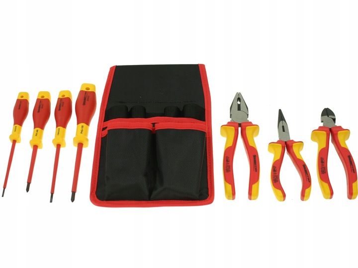 Zestaw narzędzi izolowanych / Kieszeń z narzędziami izolowanymi 1kV 7szt zdjęcie 2