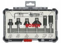 BOSCH ZESTAW FREZÓW 6 SZTUK UCHWYT 8 MM