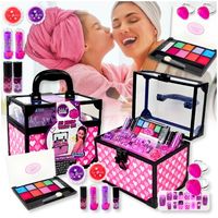 Zestaw do makijażu dla dziewczynki kuferek kosmetyków