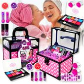 Zestaw do makijażu dla dziewczynki kuferek kosmetyków