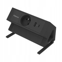 Listwa zasilająca Power Desk Typ E - czarny Fellowes