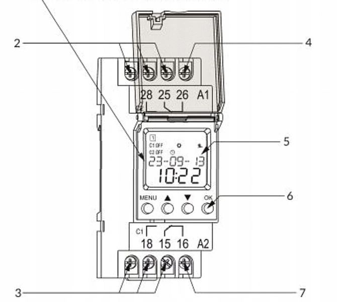 PROGRAMATOR CZASOWY NA SZYNĘ ASTRONOMICZNY WŁ/WYŁ zdjęcie 7