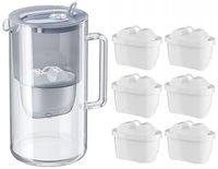 DZBANEK FILTRUJĄCY AQUAPHOR GLASS 2,5L SZKLANY SZARY +6 FILTRÓW