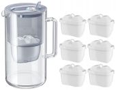 DZBANEK FILTRUJĄCY AQUAPHOR GLASS 2,5L SZKLANY SZARY +6 FILTRÓW