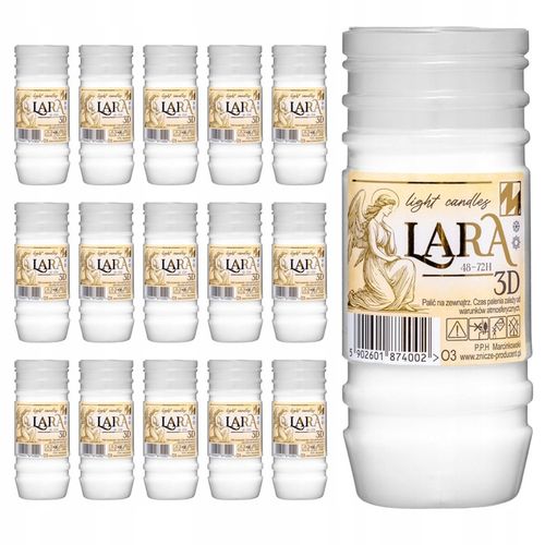 Wkłady do Zniczy 20 SZTUK parafinowe 3 DNI 14 cm parafina CAŁOROCZNE na Arena.pl