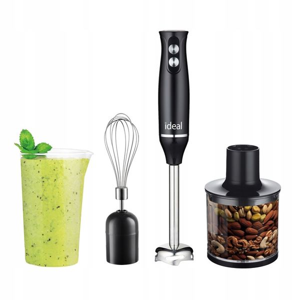 Blender ręczny Wielofunkcyjny 800W melakser Mikser Ideal IK1002 ZESTAW 4w1 zdjęcie 1