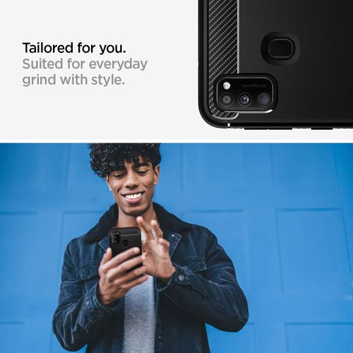 Spigen RUGGED ARMOR SAMSUNG M21 MATTE czarny na Arena.pl
