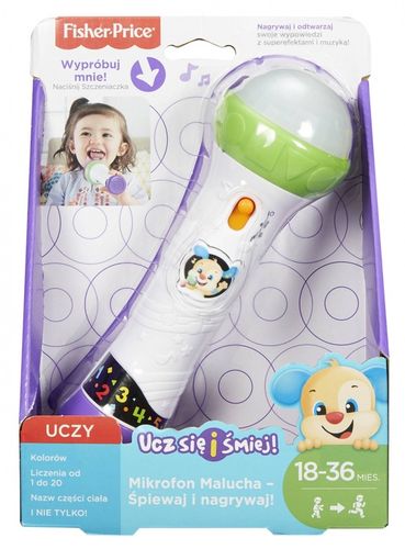 Mikrofon malucha śpiewaj i nagrywaj FBP38 Fisher Price na Arena.pl