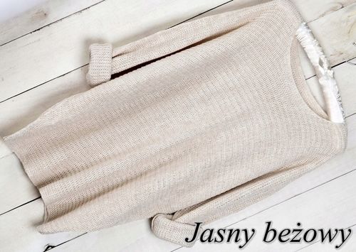 SWETER LUŹNY MIĘCIUTKI BLUZKA OVERSIZE MODNY SWETER 105 na Arena.pl