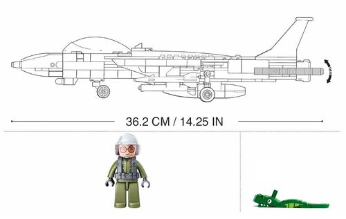KLOCKI SLUBAN MB Samolot wojskowy Myśliwiec F14 404 kompatybilne z LEGO na Arena.pl