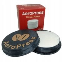 Zestaw Filtry papierowe AeroPress 350 szt + Aero Case Mini Black