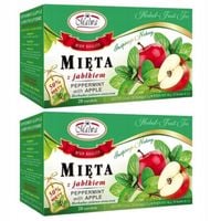 Malwa Herbata mieta z jabłkiem 40 g (20 x 2 g) x 2 sztuk