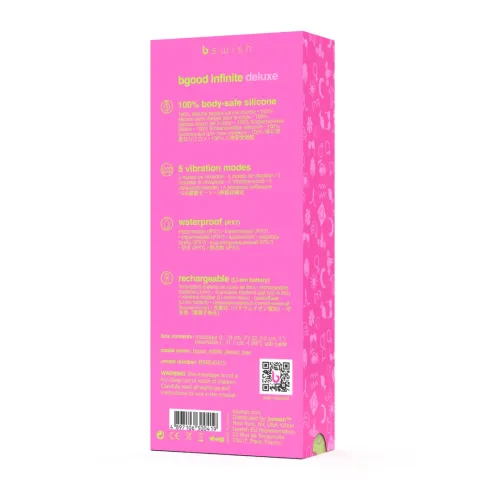 b swish bgood infinite deluxe rożowy - stymulator silikonowy 5 trybow na Arena.pl