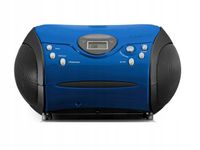 Boombox Radio FM CD Lenco SCD-24 niebieskie