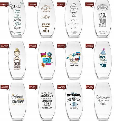 Wazon z grawerem PREZENT na ślub wesele rocznicę na Arena.pl