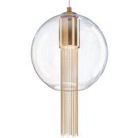 Lampa salonowa wisząca Flusso P095PL-01BZ1 ball przeźroczysta