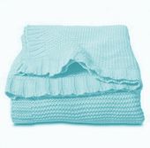 MATEX Pled dziecięcy z bawełny TULLY 75x100 TB0329_33 turkus*