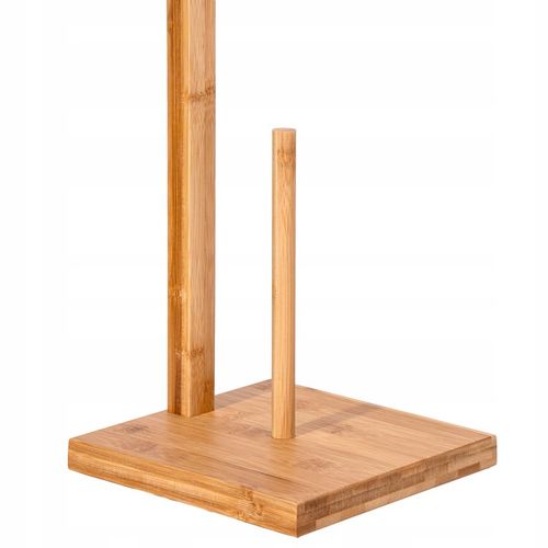 STOJAK NA PAPIER TOALETOWY ZAPAS DREWNIANY UCHWYT BAMBUSOWY DO na Arena.pl