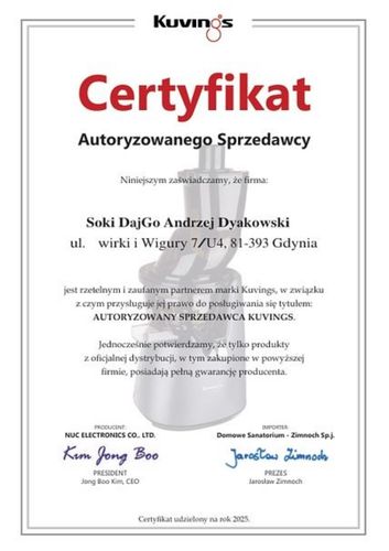 Kuvings Auto Plus BON 500 PLN na Arena.pl