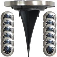 LAMPA SOLARNA 8 LED SMD DO WBICIA W PODŁOŻE KPL.12SZT