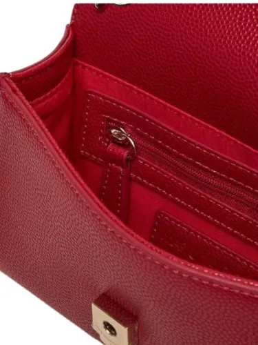 torebka skórzana czerwona damska z łańcuszkiem valentino na Arena.pl