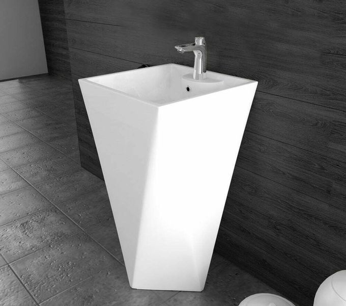 Umywalka wolnostojąca ceramiczna DIAMENT - SWISS MEYER zdjęcie 3