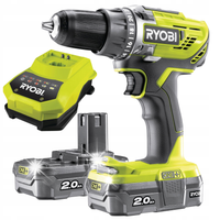 RYOBI Wiertarko-wkrętarka 18V 2x Akumulator 2.0Ah R18DD3-220S
